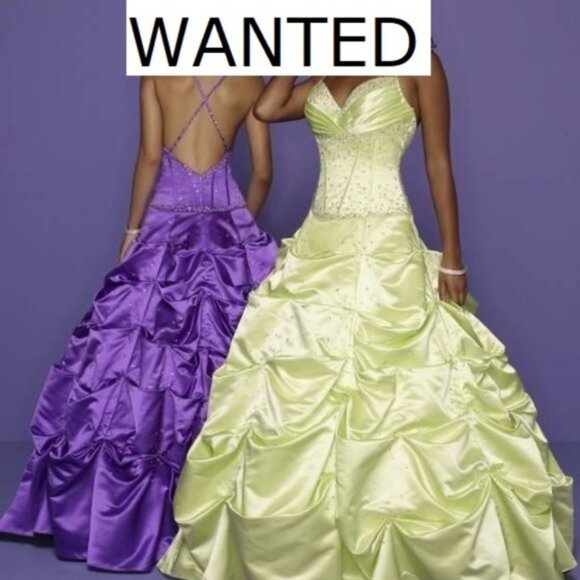 WANTED! Size 14-22 Purple Mori Lee Prom Dress from around 2008 - Picture 1 of 1